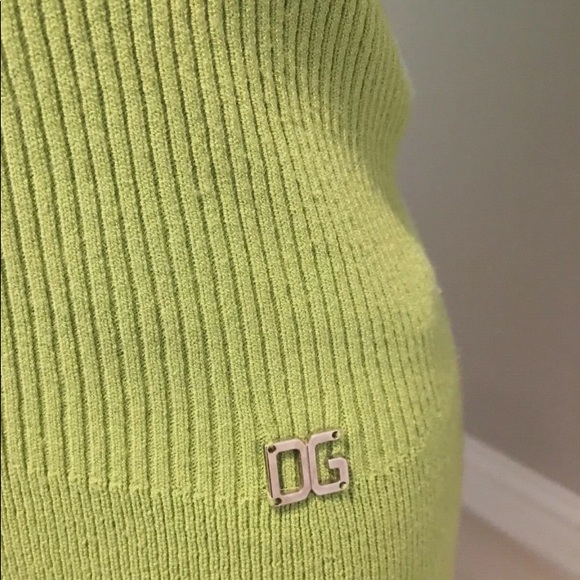 DOLCE & GABBANA GREEN V NECK VEST PULLOVER S/M SWEATER - Picture 3 of 7
